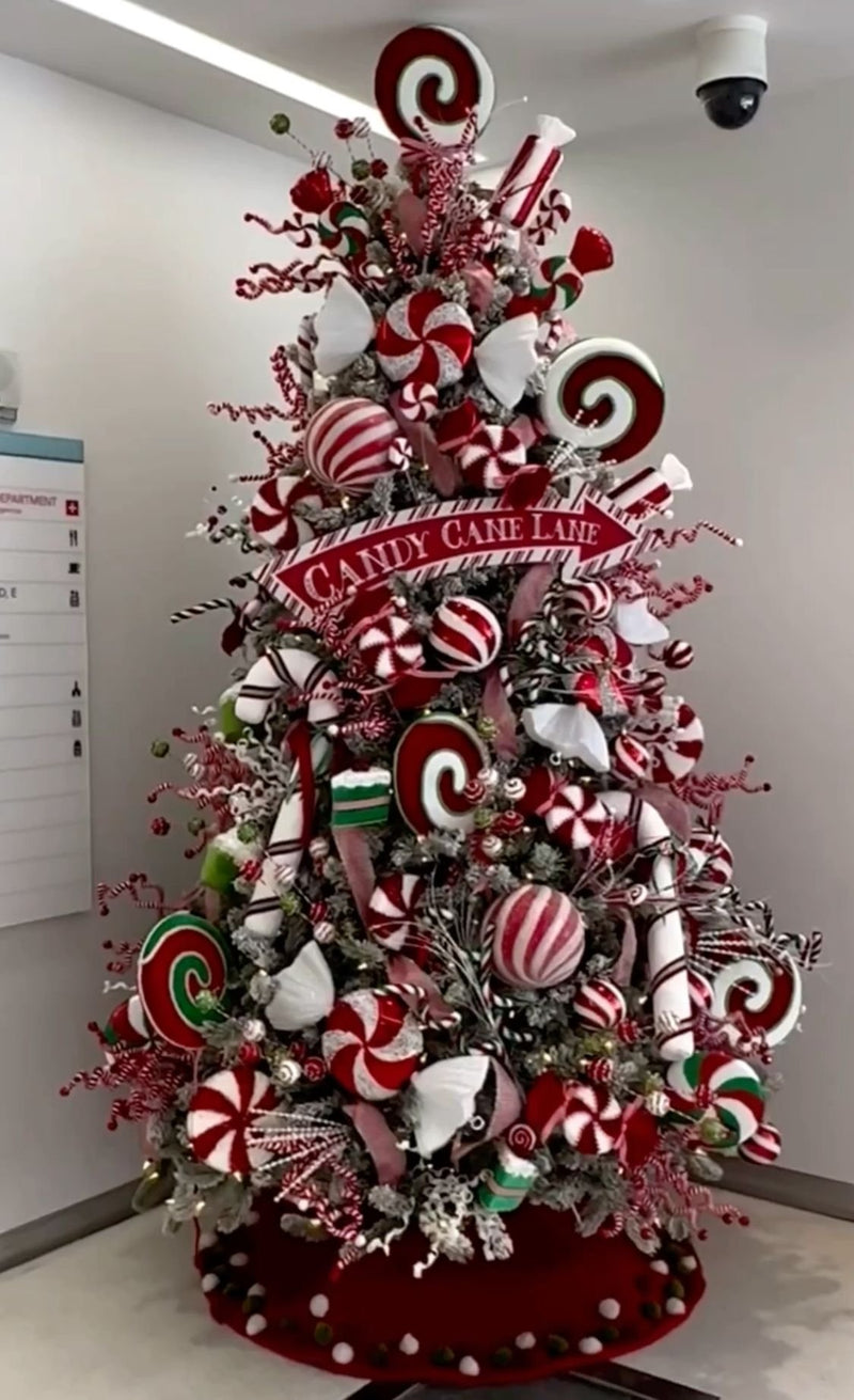Árvore de Natal Decorada Doces e Pirulitos