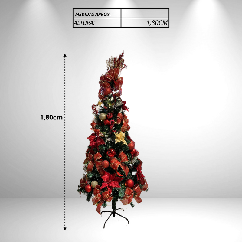 Árvore Natal Cone de LED 1,80m RGB com Controle App