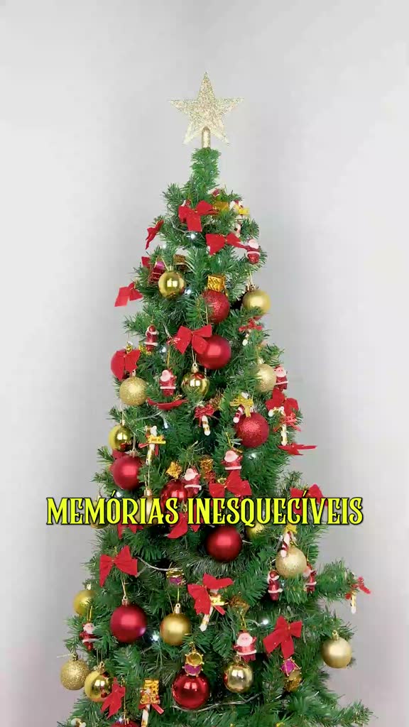 Árvore Natal Pinheiro Premium 150 cm 150 m 220 GALHOS Enfeitada Decorada Luxo Kit Completa Enfeites