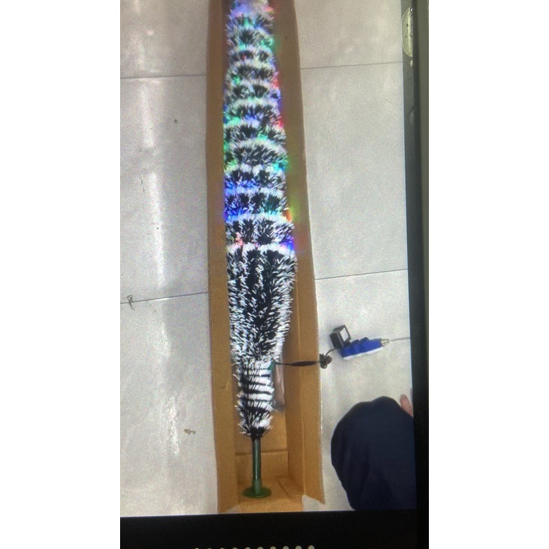 Árvore de Natal LED Fibra Ótica Nevada Luzes Colorida 60cm  90cm ou 120m (bivolt )