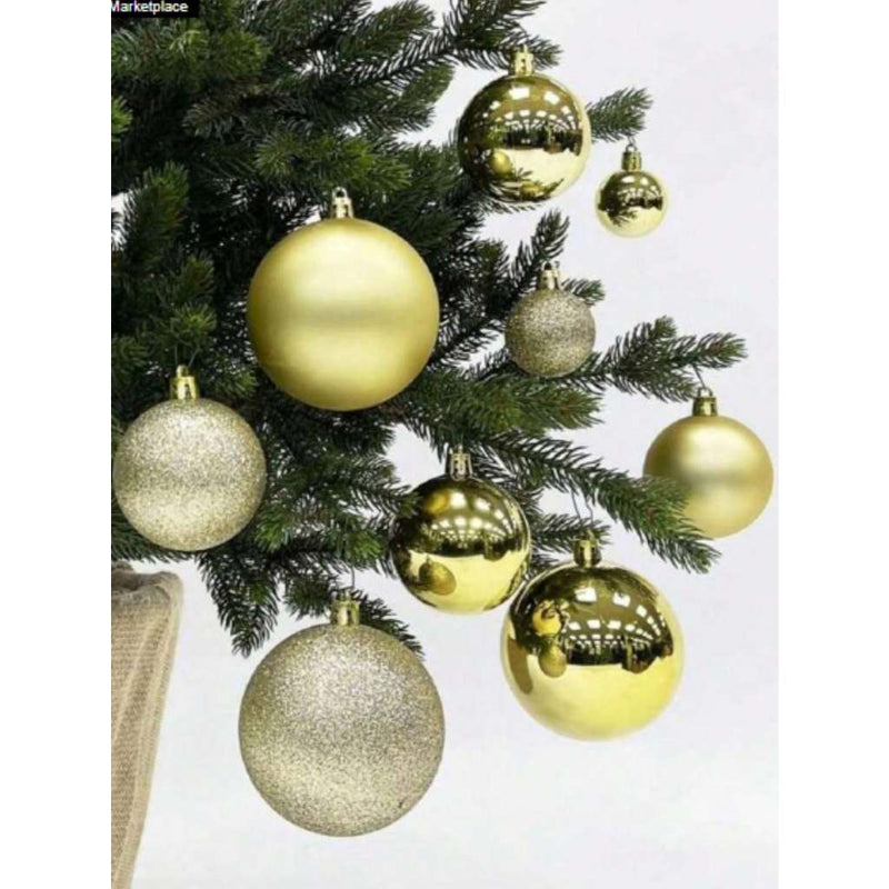 Kit Arvore Natal 120cm 120 Galhos Verde Pinheiro Mais 100 Enfeites Decoração Natalina