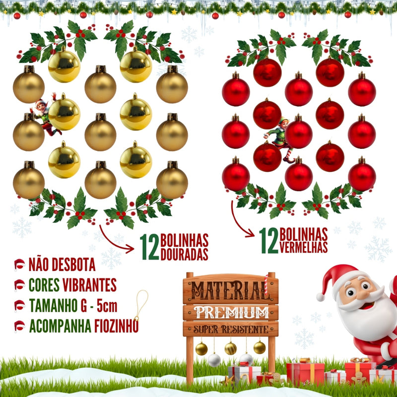 Árvore Natal Pinheiro Premium 150 cm 150 m 220 GALHOS Enfeitada Decorada Luxo Kit Completa Enfeites