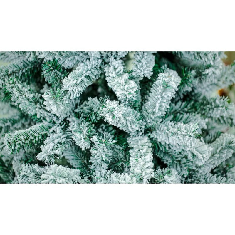 Árvore de Natal Pinheiro Neve Luxo 120cm 200 galhos e 150cm 312 galhos
