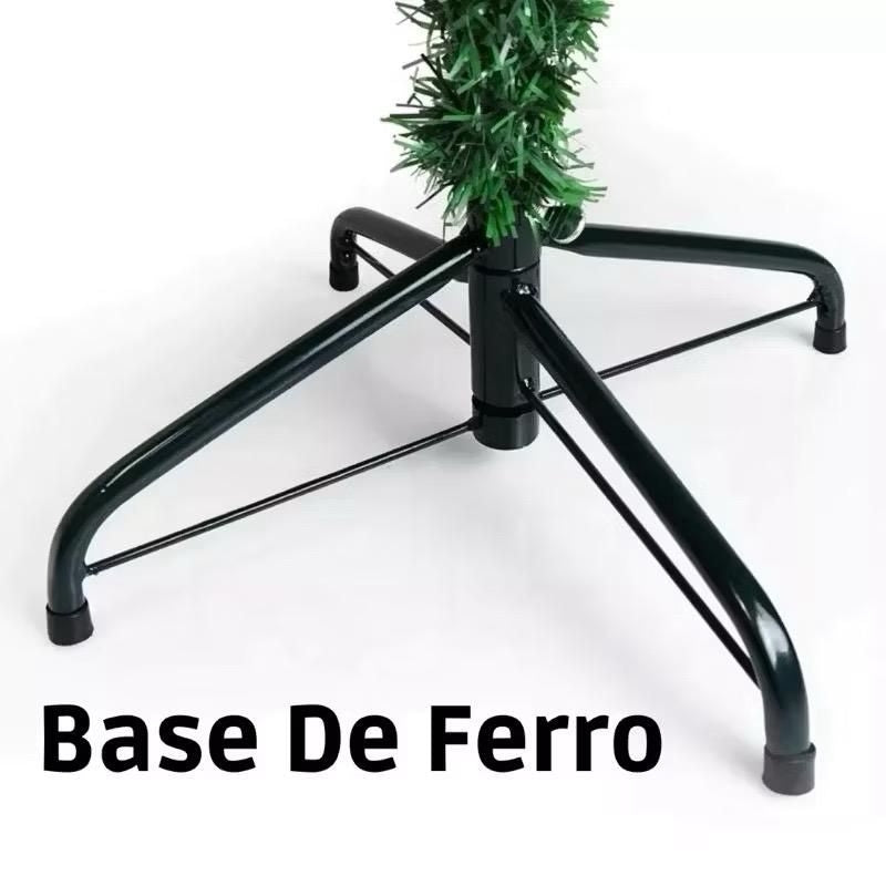 ￼Árvore De Natal 1,20m /1,50m /1,80 m /2,10 m com Galhos Verdes Guirlanda Papai Noel Arvore