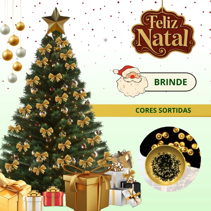 Árvore De Natal Zenx Medali Pinheiro Pisca Led 120cm/150cm
