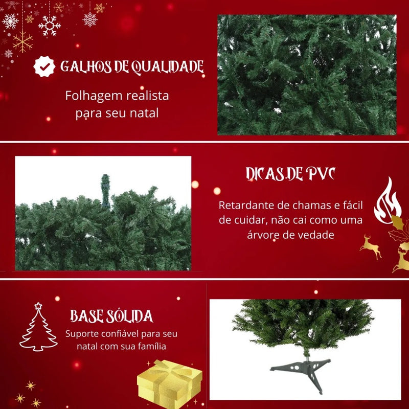 Árvore De Natal Zenx Medali Pinheiro Pisca Led 120cm/150cm