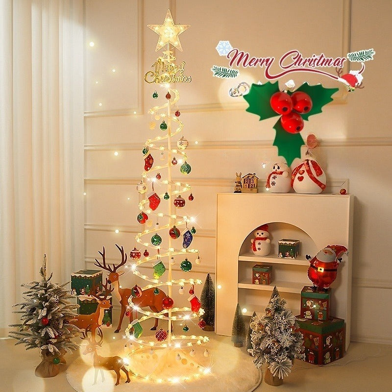 🎄 Árvore de Natal Dobrável 1,8m LED com Kit Completo de Enfeites – Decoração Festiva e Prática N10