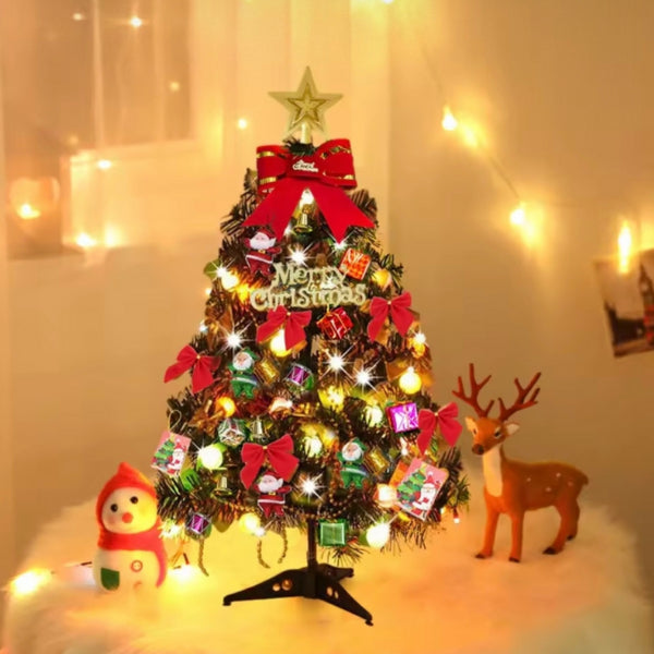 Kit Arvore Natal Completa 120cm + 59 Enfeites Decoração Lacinhos Bolas e Muito Mais