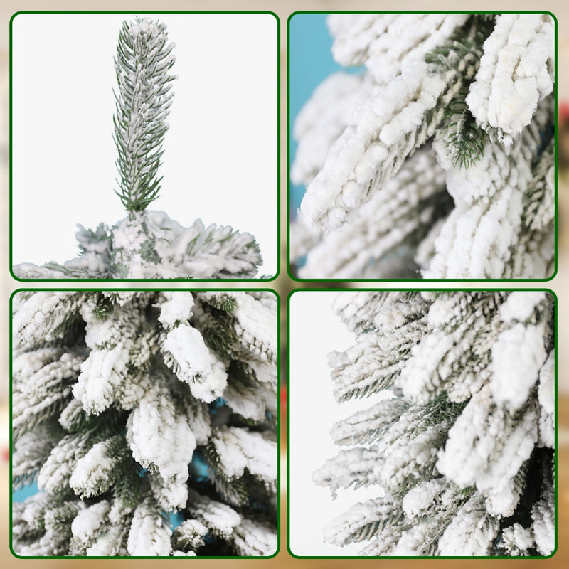 Árvore De Natal Luxo Pinheiro Com Neve Nevada 40-60Cm Para Decoração