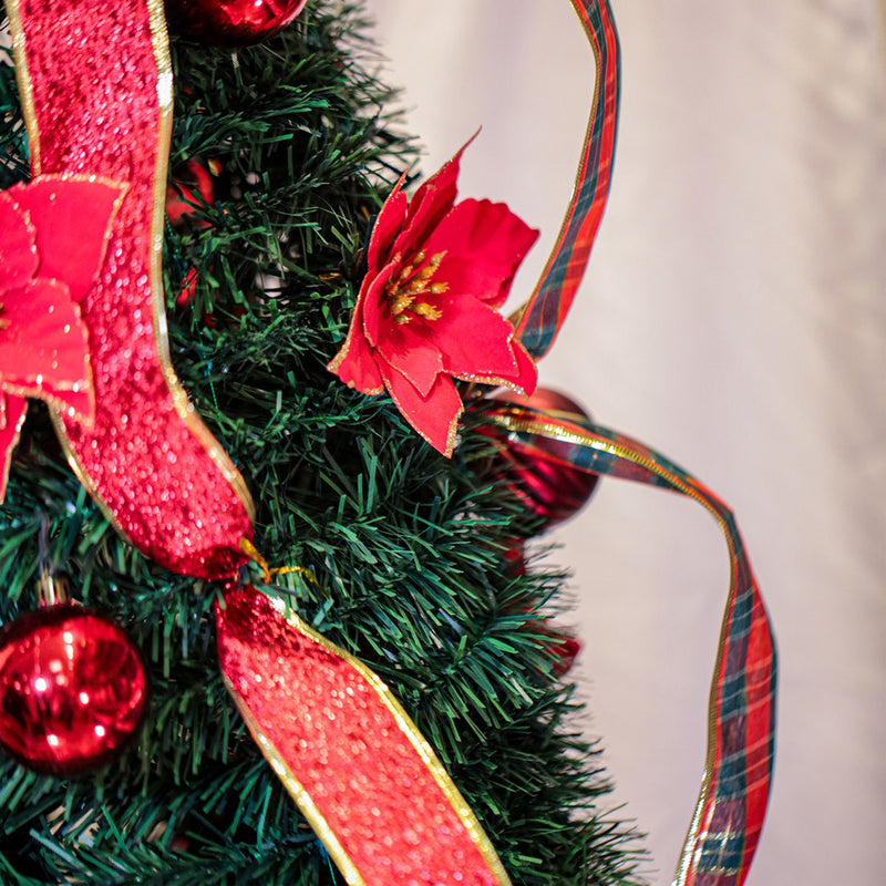 Árvore Pinheiro De Natal Verde 180 Cm Barata Retrátil Fácil de Montar Prática Barcelona