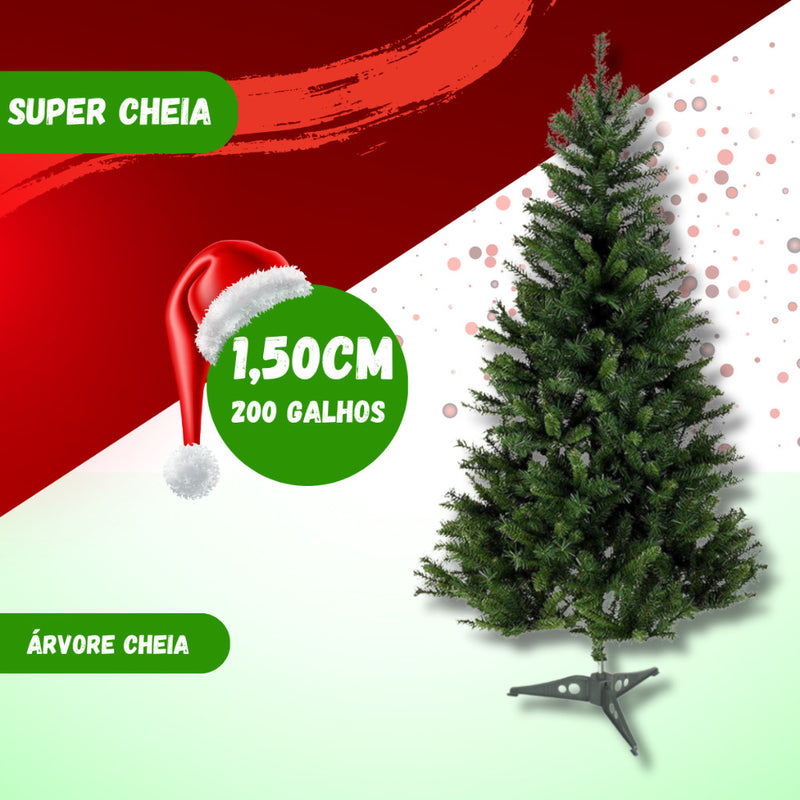 Árvore De Natal Pinheiro Verde Dobrável 144 237 388 508 Galhos 120150 180 210cm  Grande Cheia