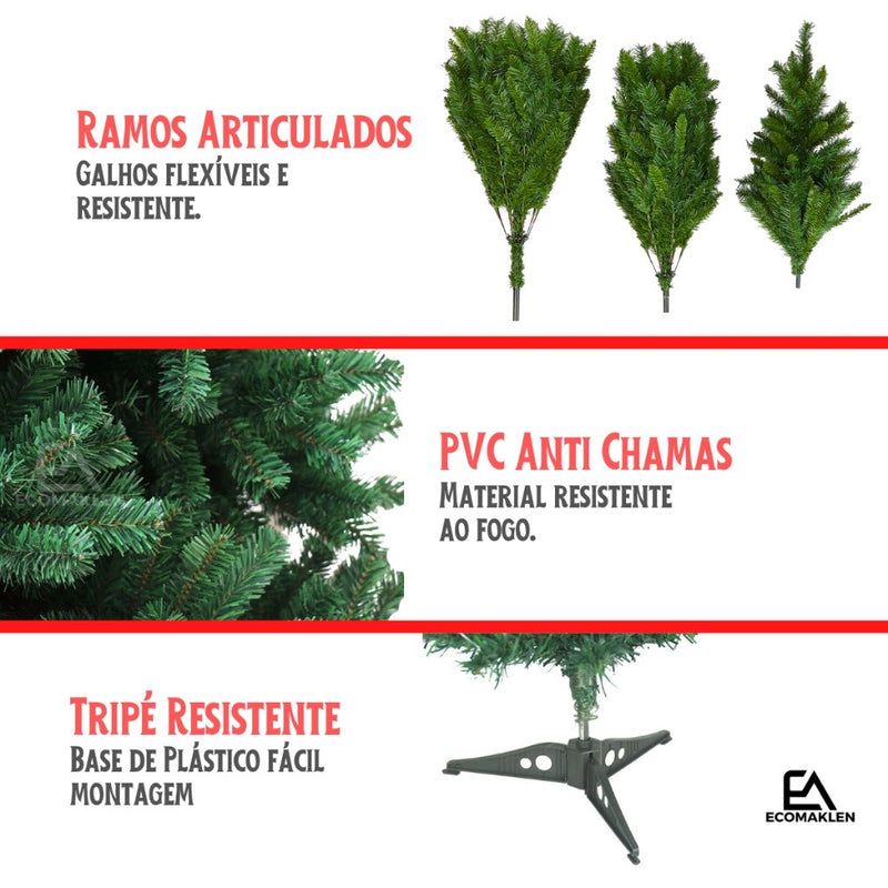 Árvore De Natal Pinheiro Verde Dobrável 144 237 388 508 Galhos 120150 180 210cm  Grande Cheia